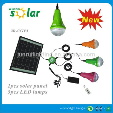 Easy CE home use led solar lighting kit;solar light home system with 1/2/3 lamps